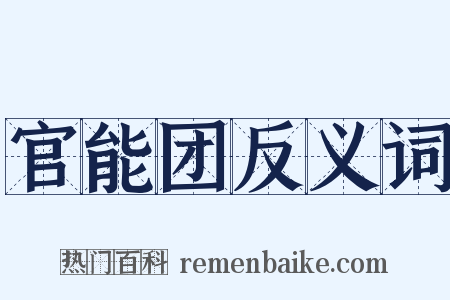 官能团反义词是什么意思的图片